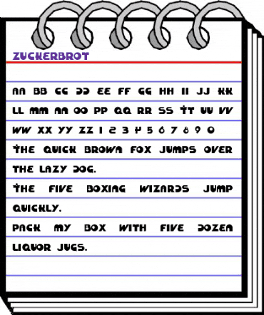 Zuckerbrot Regular animated font preview Zuckerbrot Regular animated font preview